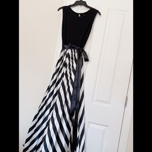 Betsy & Adam black and white ball gown